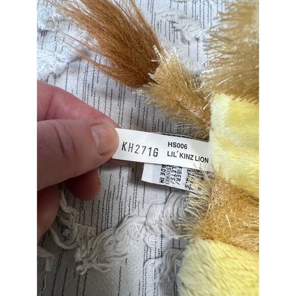 Ganz Webkinz Lion Plush Toy Yellow Brown Hairy Stuffed Animal Small - Picture 6 of 7